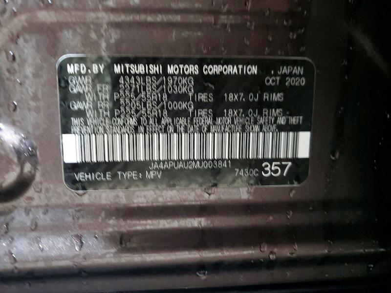 Продаж на аукціоні авто 2021 Mitsubishi Outlander Sport, vin: JA4APUAU2MU003841, номер лоту: 45540996