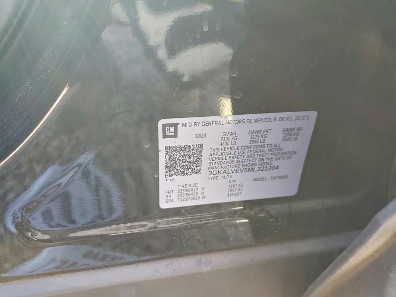 Aukcja sprzedaży 2021 Gmc Terrain, vin: 3GKALVEV5ML321204, numer aukcji: 45786426