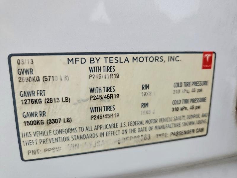 Aukcja sprzedaży 2013 Tesla Model S, vin: 5YJSA1CP6DFP08863, numer aukcji: 46222056