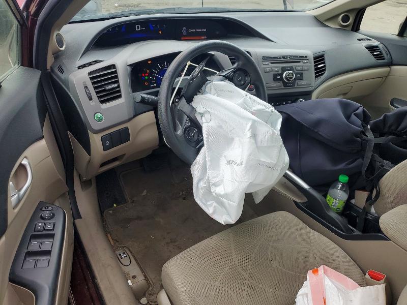 2012 Honda Civic მანქანა იყიდება აუქციონზე, vin: JHMFB2F88CS006097, აუქციონის ნომერი: 46770236