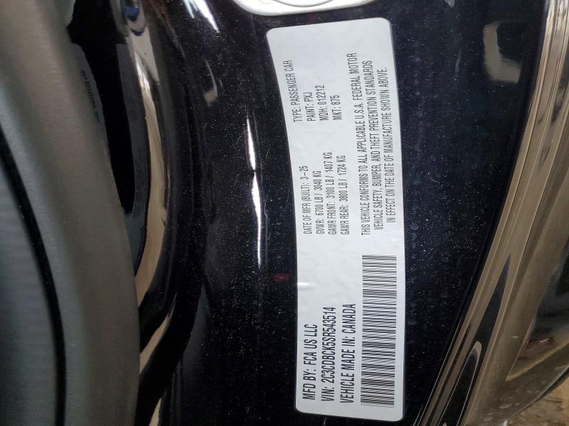 48175356 :رقم المزاد ، 2C3CDBCK5SR543514 vin ، 2025 Dodge Charger مزاد بيع