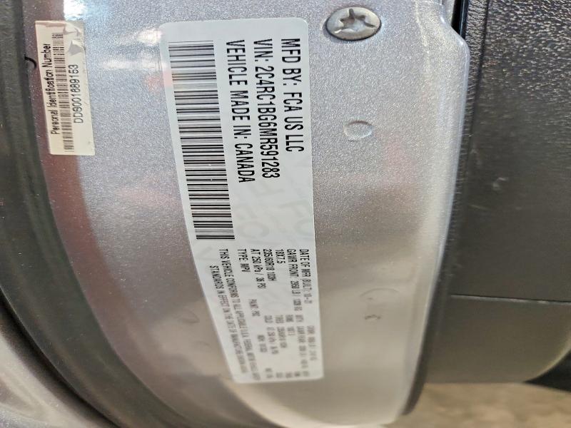 Aukcja sprzedaży 2021 Chrysler Pacifica, vin: 2C4RC1BG6MR591283, numer aukcji: 45844646