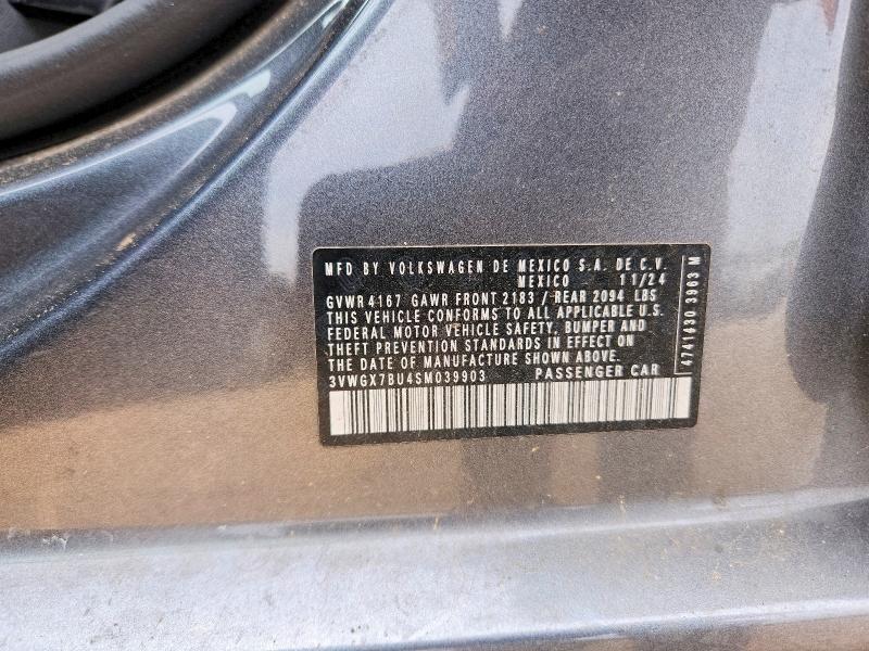 Продажа на аукционе авто 2025 Volkswagen Jetta, vin: 3VWGX7BU4SM039903, номер лота: 41815166