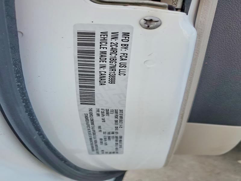 47645286 :رقم المزاد ، 2C4RC1BG7NR138999 vin ، 2022 Chrysler Pacifica مزاد بيع