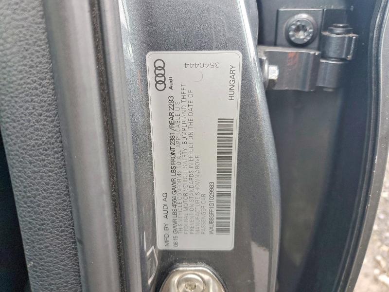 Aukcja sprzedaży 2016 Audi A3, vin: WAUB8GFF1G1029983, numer aukcji: 47115076