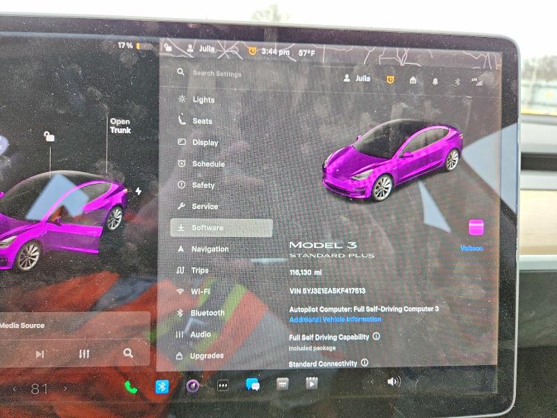2019 Tesla Model 3 მანქანა იყიდება აუქციონზე, vin: 5YJ3E1EA5KF417513, აუქციონის ნომერი: 47807336