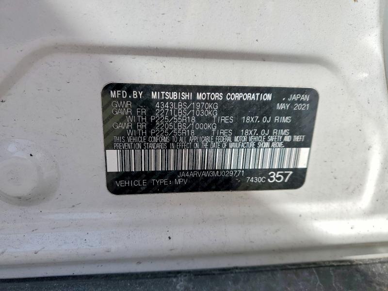 Продаж на аукціоні авто 2021 Mitsubishi Outlander Sport, vin: JA4ARVAW3MU029771, номер лоту: 47266576