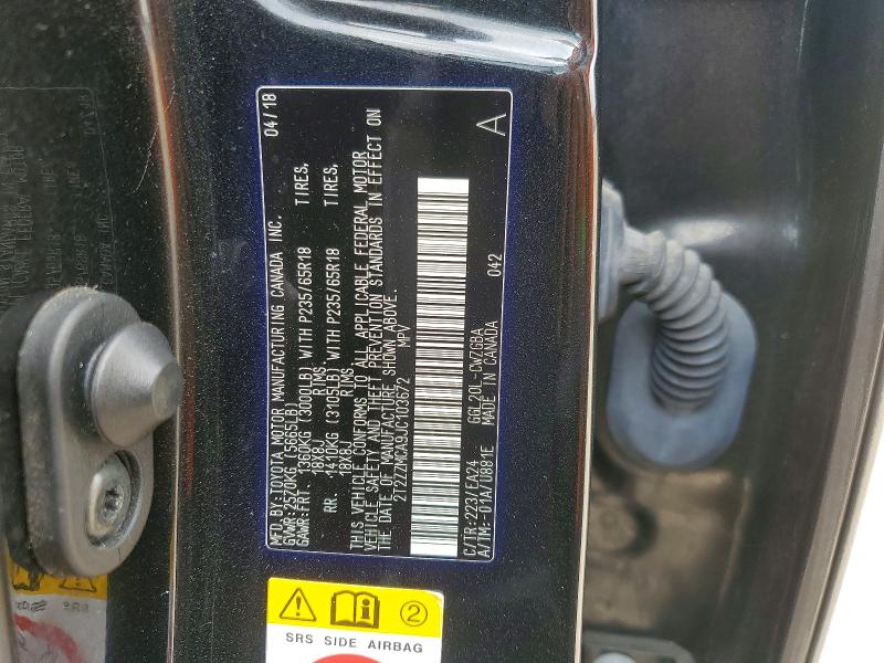 2018 Lexus Rx 350 მანქანა იყიდება აუქციონზე, vin: 2T2ZZMCA9JC103672, აუქციონის ნომერი: 45748356