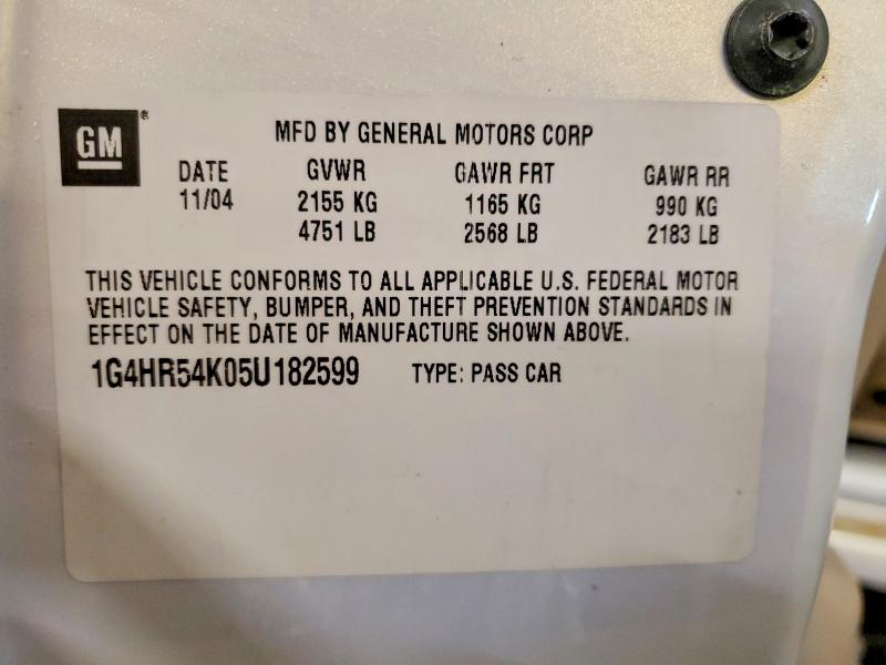 Продажа на аукционе авто 2005 Buick Lesabre, vin: 1G4HR54K05U182599, номер лота: 47118296