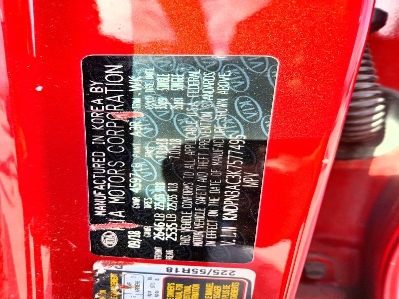 2019 Kia Sportage მანქანა იყიდება აუქციონზე, vin: KNDPN3AC3K7577495, აუქციონის ნომერი: 45653646