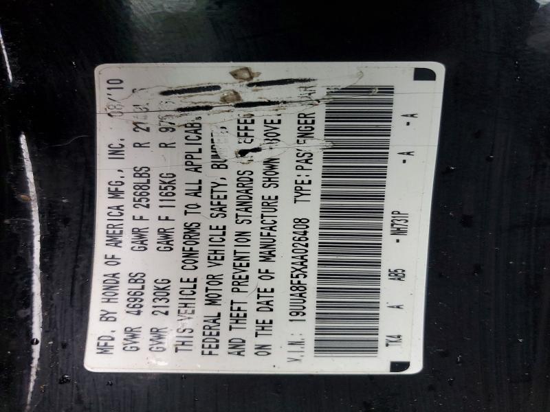 Продажа на аукционе авто 2010 Acura Tl, vin: 19UUA8F5XAA026408, номер лота: 45859796
