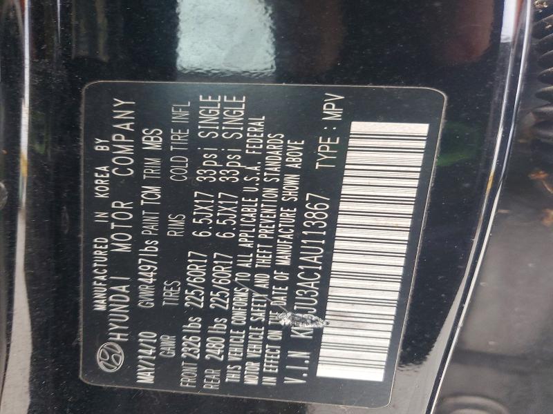 Aukcja sprzedaży 2010 Hyun Tucson Gls Automati, vin: KM8JU3AC1AU113867, numer aukcji: 79082165