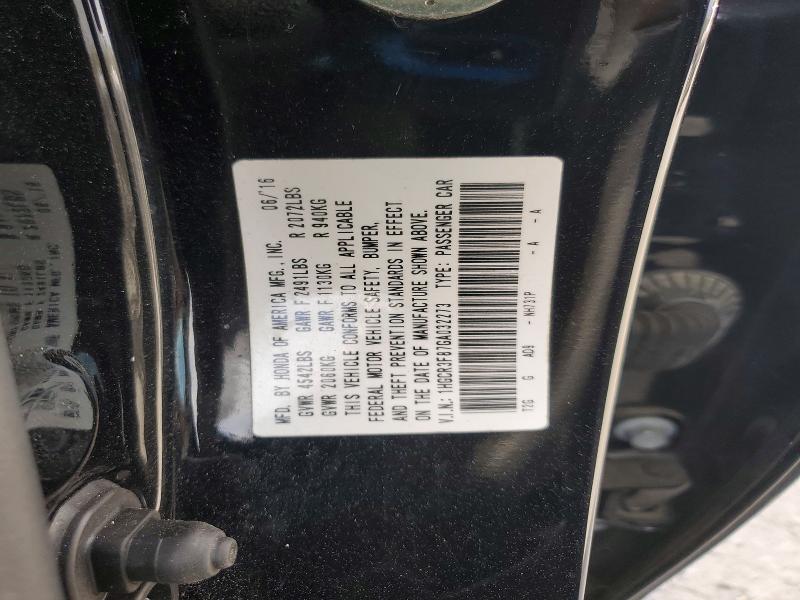 Auction sale of the 2016 Honda Accord, vin: 1HGCR3F87GA032273, lot number: 47380946