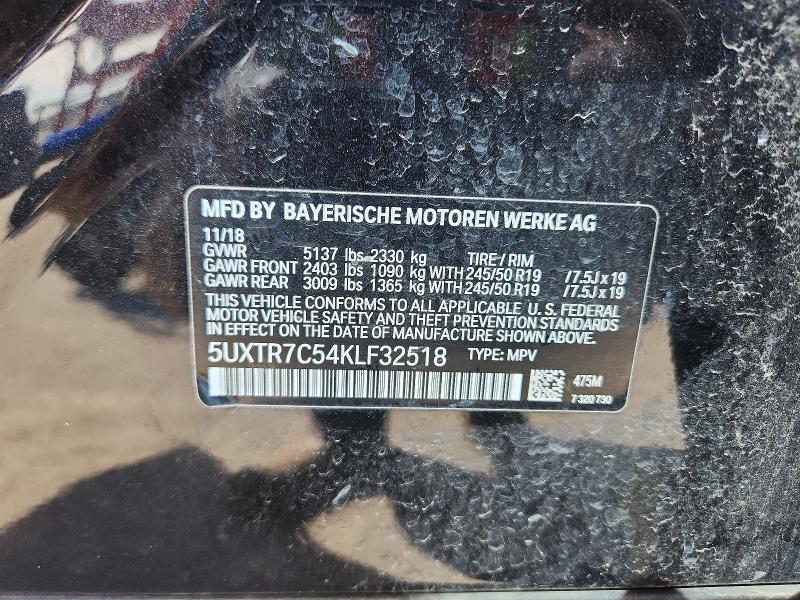 Продажа на аукционе авто 2019 Bmw X3, vin: 5UXTR7C54KLF32518, номер лота: 45557256