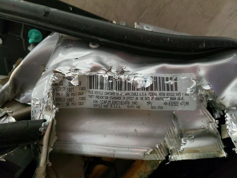 45775816 :رقم المزاد ، 1C4PJMLB2KD181470 vin ، 2019 Jeep Cherokee مزاد بيع