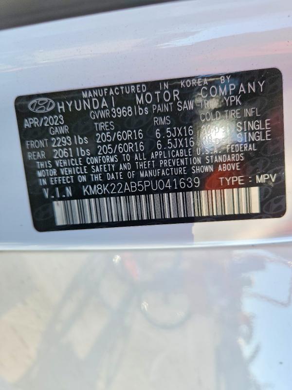 Aukcja sprzedaży 2023 Hyundai Kona, vin: KM8K22AB5PU041639, numer aukcji: 46550916