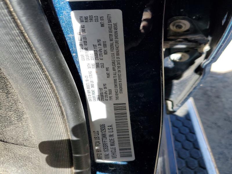 2022 Ram 1500 მანქანა იყიდება აუქციონზე, vin: 1C6SRFFT3NN129306, აუქციონის ნომერი: 45522356