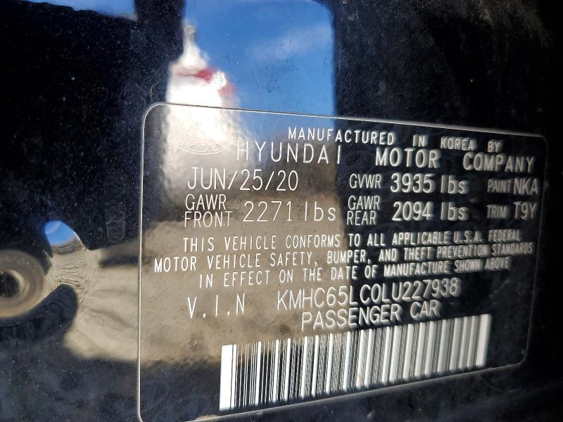 Aukcja sprzedaży 2020 Hyundai Ioniq Hybrid, vin: KMHC65LC0LU227938, numer aukcji: 46066956