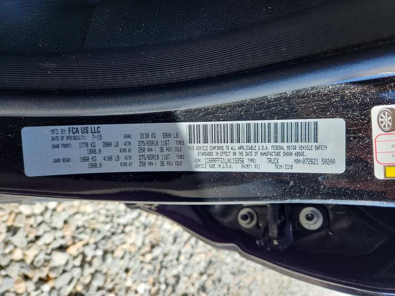 Auction sale of the 2020 Ram 1500, vin: 1C6RRFFG1LN115256, lot number: 45536426