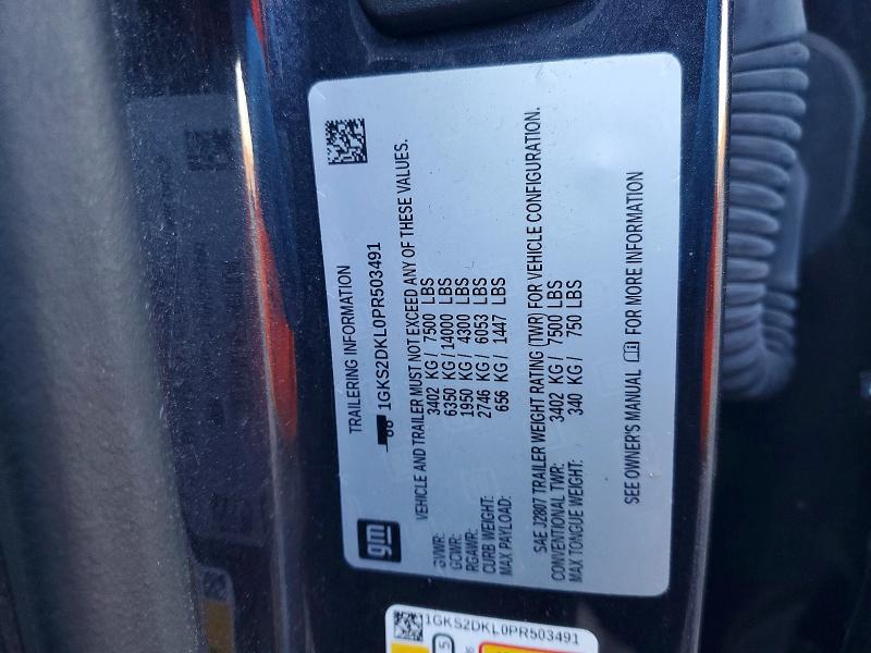 Продажа на аукционе авто 2023 Gmc Yukon, vin: 1GKS2DKL0PR503491, номер лота: 79701215