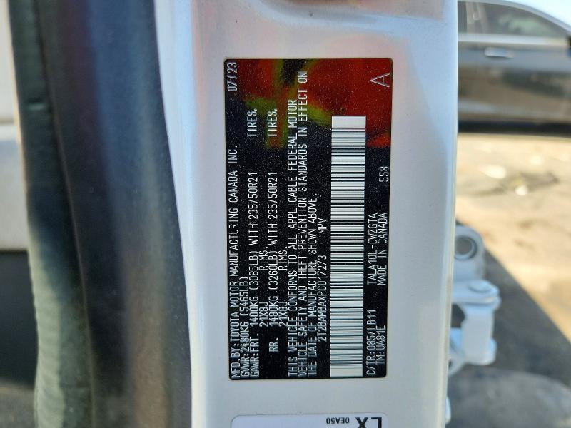 46727046 :رقم المزاد ، 2T2BAMBAXPC017273 vin ، 2023 Lexus Rx 350 مزاد بيع