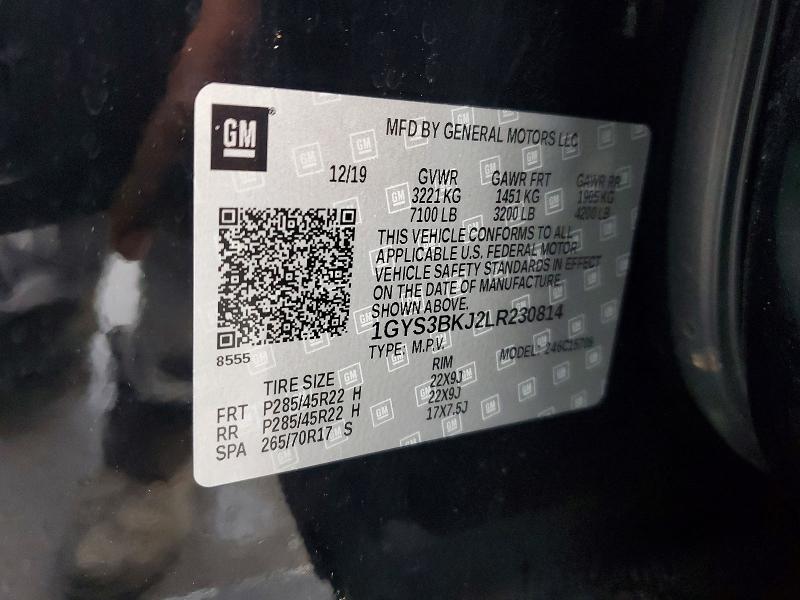 Продаж на аукціоні авто 2020 Cadillac Escalade, vin: 1GYS3BKJ2LR230814, номер лоту: 79173275