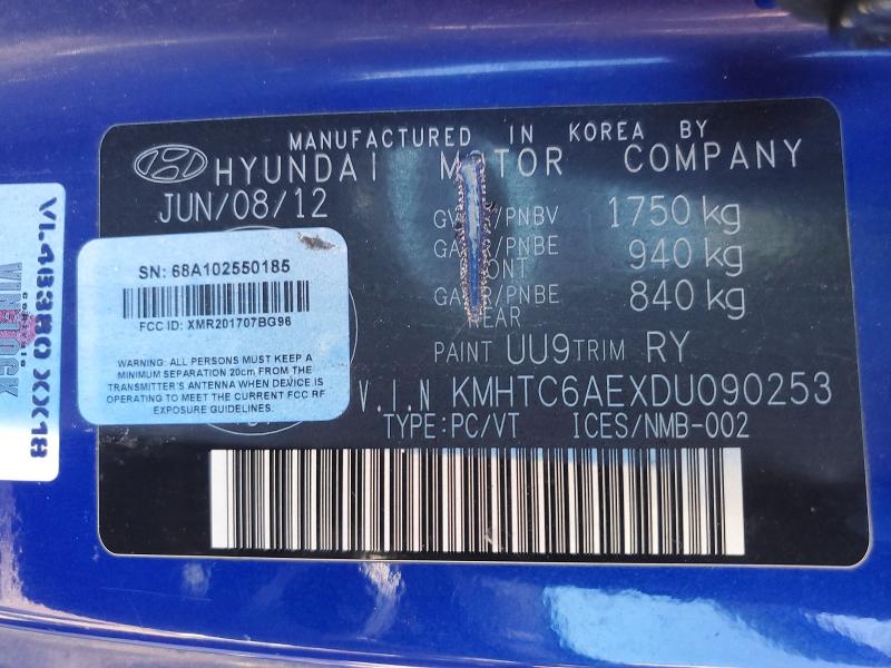 Продаж на аукціоні авто 2013 Hyundai Veloster, vin: KMHTC6AEXDU090253, номер лоту: 47618566