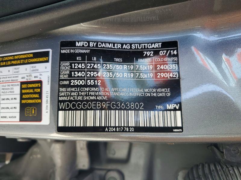 Продаж на аукціоні авто 2015 Mercedes-benz Glk, vin: WDCGG0EB9FG363802, номер лоту: 79830445