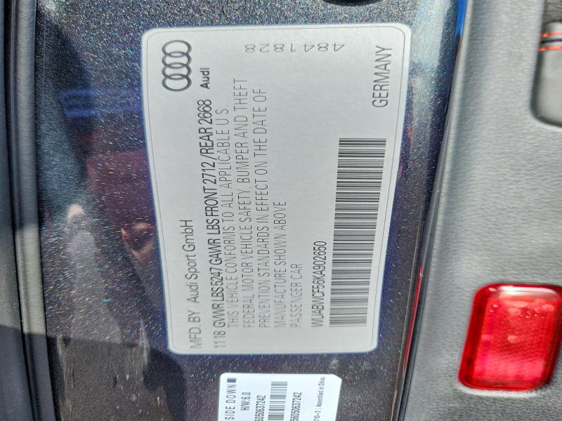 Aukcja sprzedaży 2019 Audi Rs5, vin: WUABWCF56KA902650, numer aukcji: 79314085