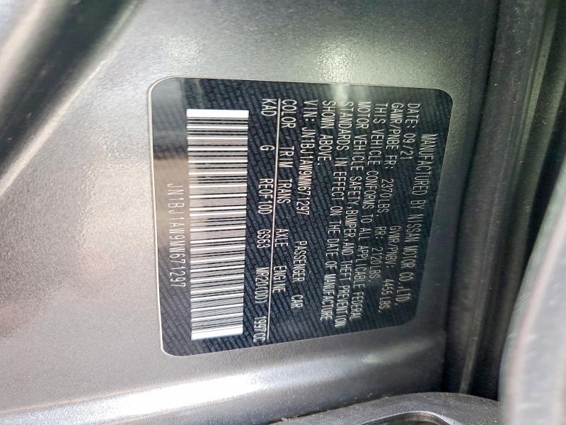 2021 Nissan Rogue Sport მანქანა იყიდება აუქციონზე, vin: JN1BJ1AW9MW671297, აუქციონის ნომერი: 79715665