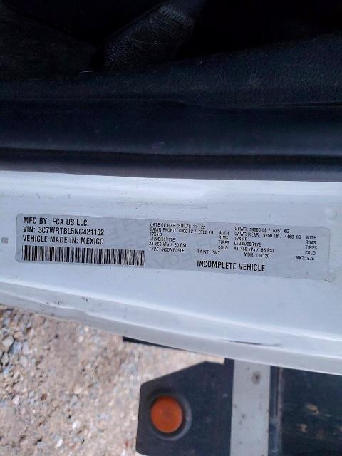 Продаж на аукціоні авто 2022 Ram 3500, vin: 3C7WRTBL5NG421162, номер лоту: 97564575