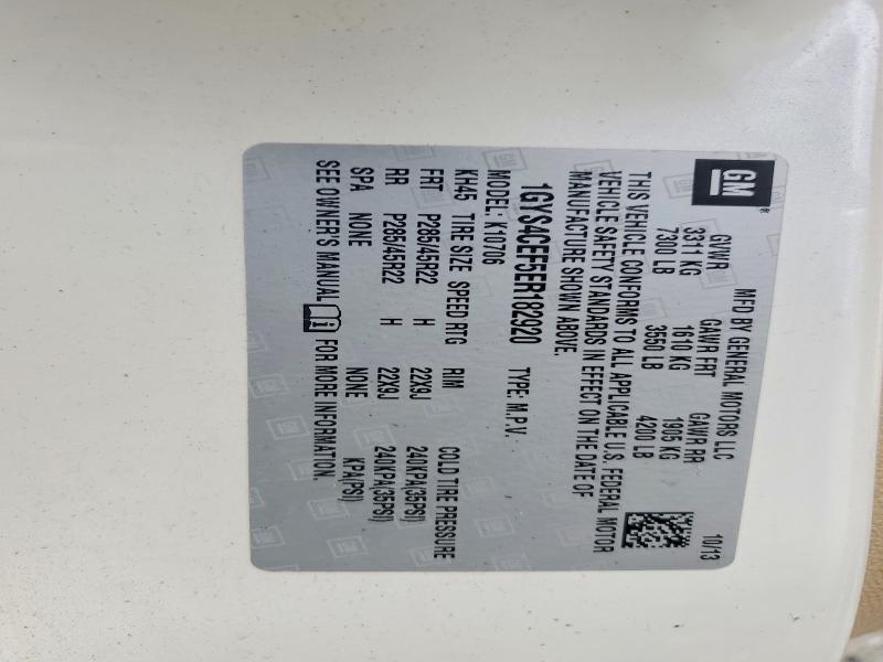 Aukcja sprzedaży 2014 Cadillac Escalade, vin: 1GYS4CEF5ER182920, numer aukcji: 41745126