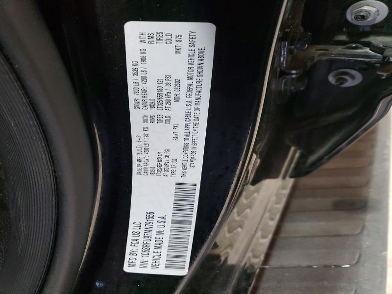 Продаж на аукціоні авто 2021 Ram 1500, vin: 1C6SRFU97MN791556, номер лоту: 49434656
