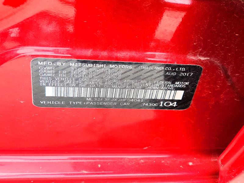Продажа на аукционе авто 2018 Mitsubishi Mirage, vin: ML32F3FJXJHF04041, номер лота: 41627396