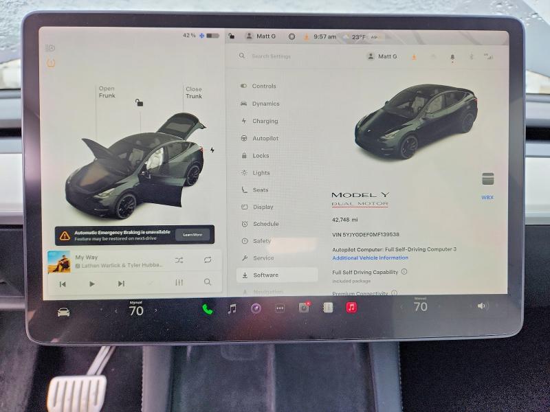 Продажа на аукционе авто 2021 Tesla Model Y, vin: 5YJYGDEF0MF139538, номер лота: 46278326