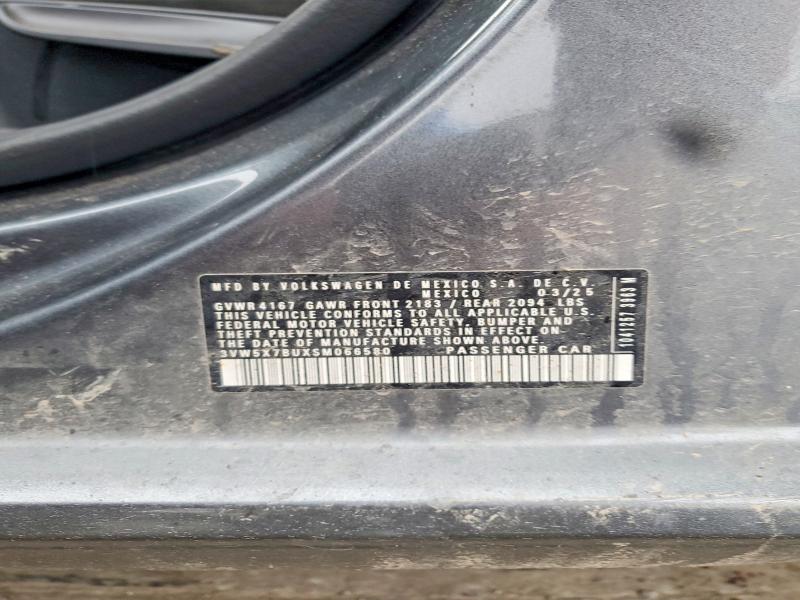 46996476 :رقم المزاد ، 3VW5X7BUXSM066580 vin ، 2025 Volkswagen Jetta مزاد بيع
