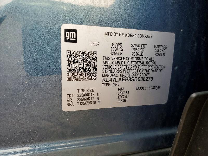 Aukcja sprzedaży 2025 Buick Envista, vin: KL47LAEP8SB088279, numer aukcji: 45872946