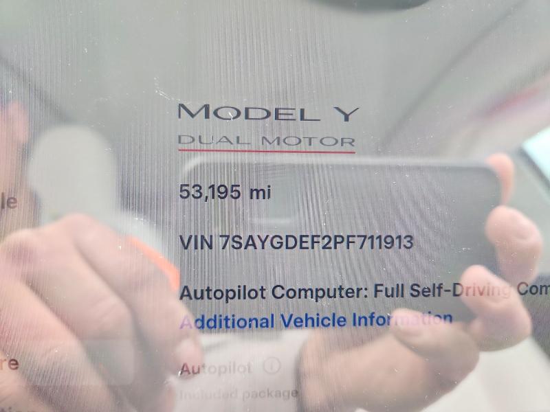 2023 Tesla Model Y მანქანა იყიდება აუქციონზე, vin: 7SAYGDEF2PF711913, აუქციონის ნომერი: 45513016