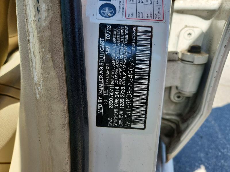 42076426 :رقم المزاد ، WDDHF5KB8EA849099 vin ، 2014 Mercedes-benz E مزاد بيع