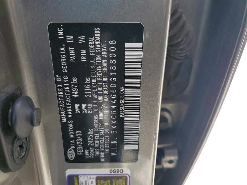 Aukcja sprzedaży 2013 Kia Optima, vin: 5XXGR4A66DG188008, numer aukcji: 48334576