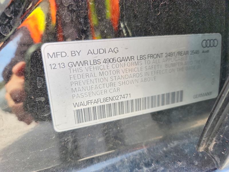 Aukcja sprzedaży 2014 Audi A4, vin: WAUFFAFL8EN027471, numer aukcji: 78895105