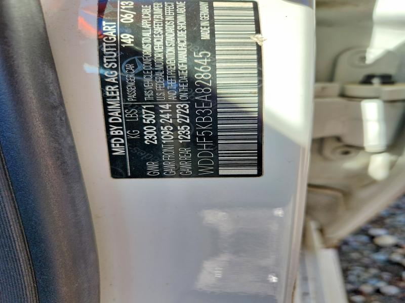46128276 :رقم المزاد ، WDDHF5KB3EA828645 vin ، 2014 Mercedes-benz E مزاد بيع