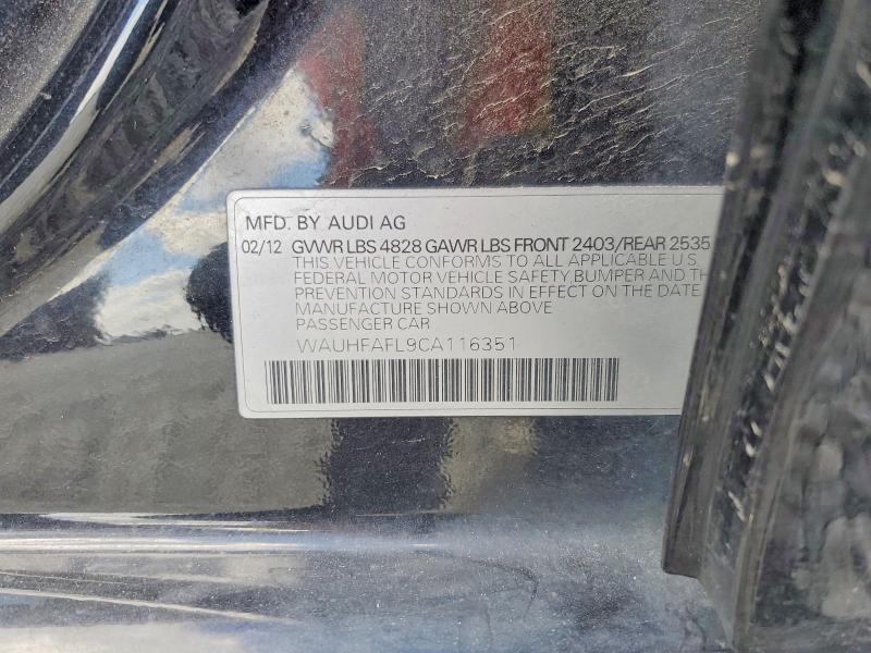 Продажа на аукционе авто 2012 Audi A4, vin: WAUHFAFL9CA116351, номер лота: 79108175