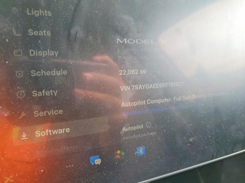 2024 Tesla Model Y მანქანა იყიდება აუქციონზე, vin: 7SAYGAEE6RF191837, აუქციონის ნომერი: 46175076