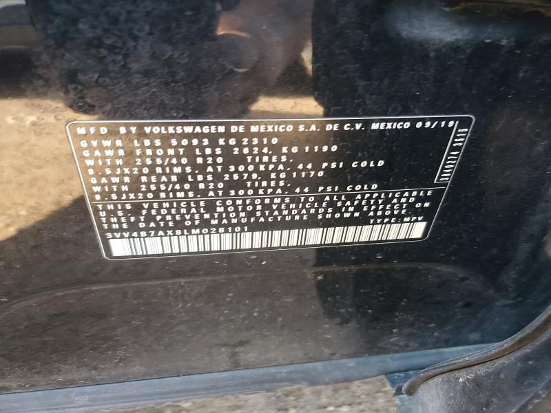 Aukcja sprzedaży 2020 Volkswagen Tiguan, vin: 3VV4B7AX8LM028101, numer aukcji: 47828136