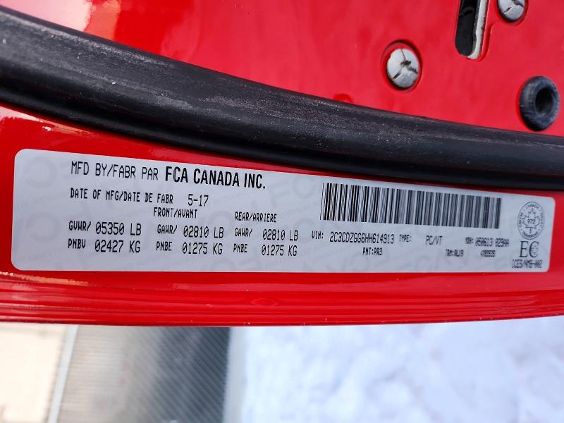 2017 Dodge Challenger მანქანა იყიდება აუქციონზე, vin: 2C3CDZGG6HH614913, აუქციონის ნომერი: 78158215