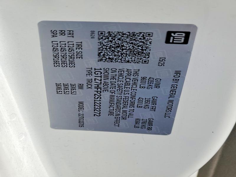 77783625 :رقم المزاد ، 1GTZ7HFP2S1223272 vin ، 2025 Gmc Savana مزاد بيع