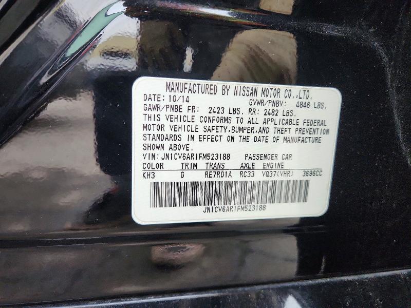 Продажа на аукционе авто 2015 Infiniti Q40, vin: JN1CV6AR1FM523188, номер лота: 47049736