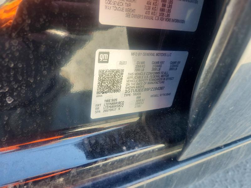 2023 Gmc Sierra მანქანა იყიდება აუქციონზე, vin: 1GTUUEE89PZ194387, აუქციონის ნომერი: 47337456