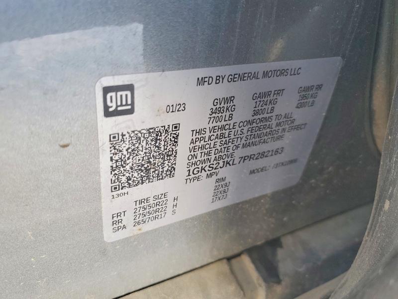 47149506 :رقم المزاد ، 1GKS2JKL7PR282163 vin ، 2023 Gmc Yukon Xl مزاد بيع